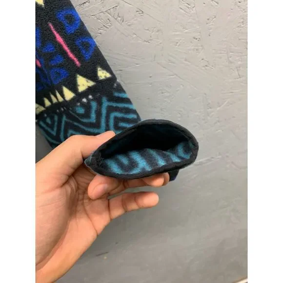 Quiksilver Men’s S OG Retro Printed Polar Fleece‎ Full Zip Jacket Hiking Outdoor - Picture 6 of 13